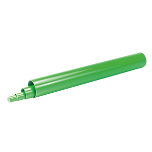 GREEN COATED ALUMINIUM PIP
