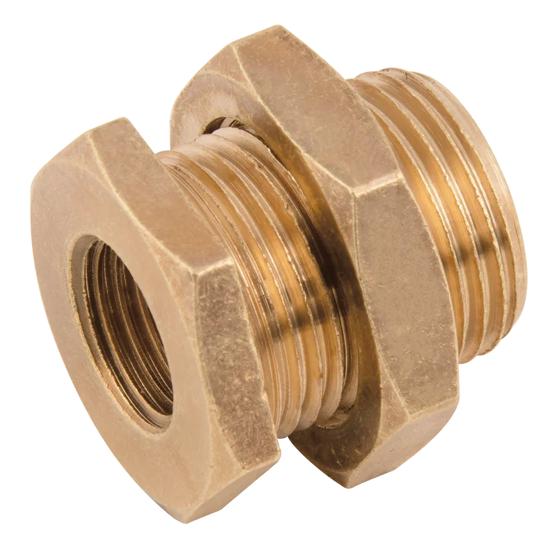 M10X1.0 MXF M5X0.8 BRASS BULKHEAD