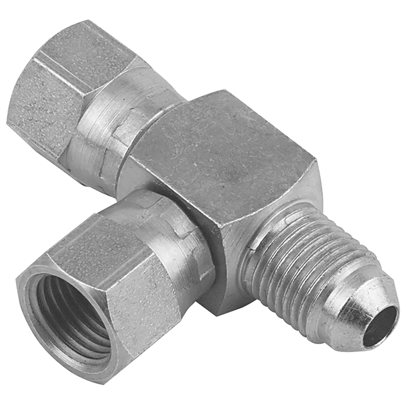 8203-JIC SWIV M/F/F TEE 37 CONE
