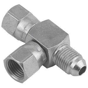 JIC SWIV F/F/M TEE 37 CONE