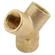BSPP 1/2 FXFXF BRASS EQUAL Y BRANCH