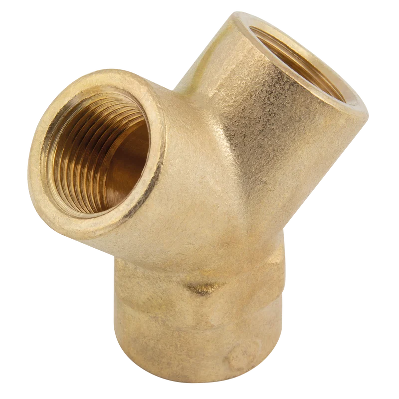BSPP FXFXF BRASS EQUAL Y BRANCH