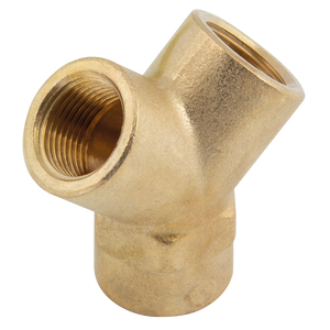 BSPP FXFXF BRASS EQUAL Y BRANCH