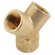 BSPP 1/2 FXFXF BRASS EQUAL Y BRANCH