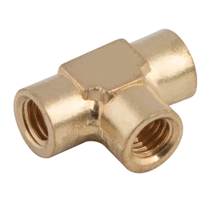 M5X0.8 FXFXF BRASS EQUAL TEE