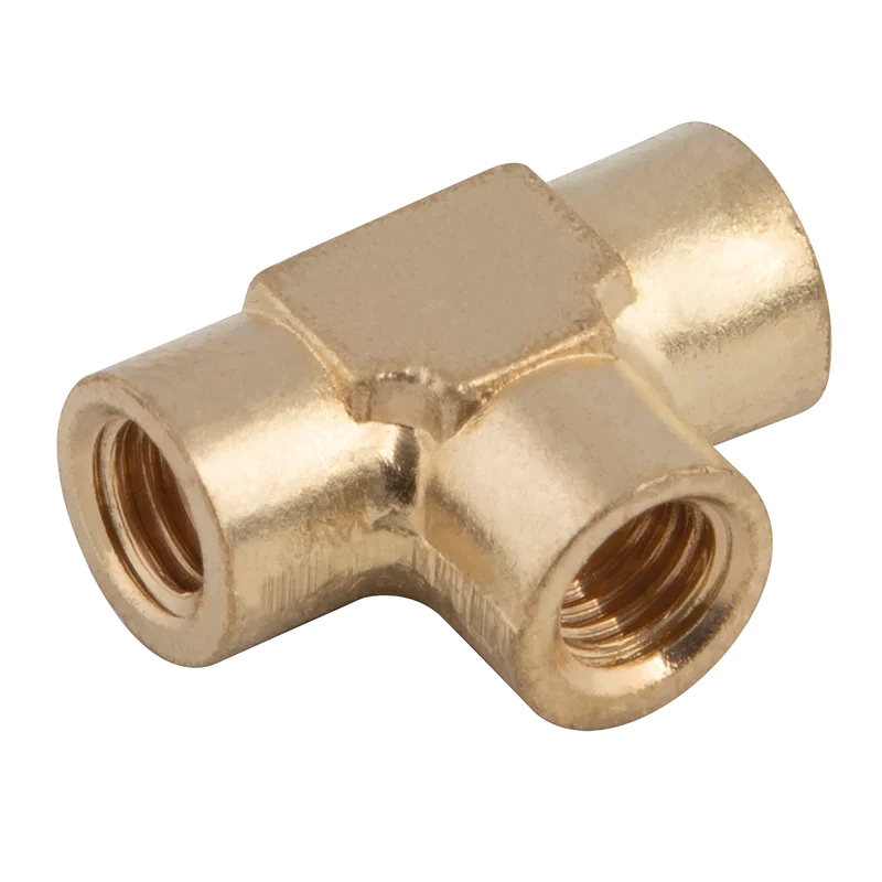 M5X0.8 FXFXF BRASS EQUAL TEE