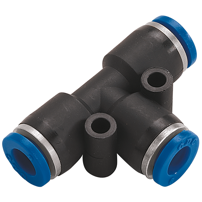 10MM OD EQUAL TEE PUSHIN