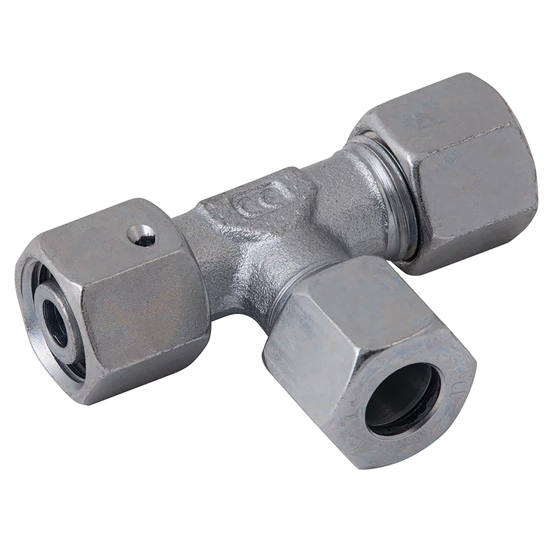 06MM OD X M12X1.5 SWIVEL RUN TEE (L)
