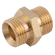 BSPP 1 MXM BRASS FLAT FACE UNION