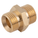 BSPP 1 MXM BRASS FLAT FACE UNION