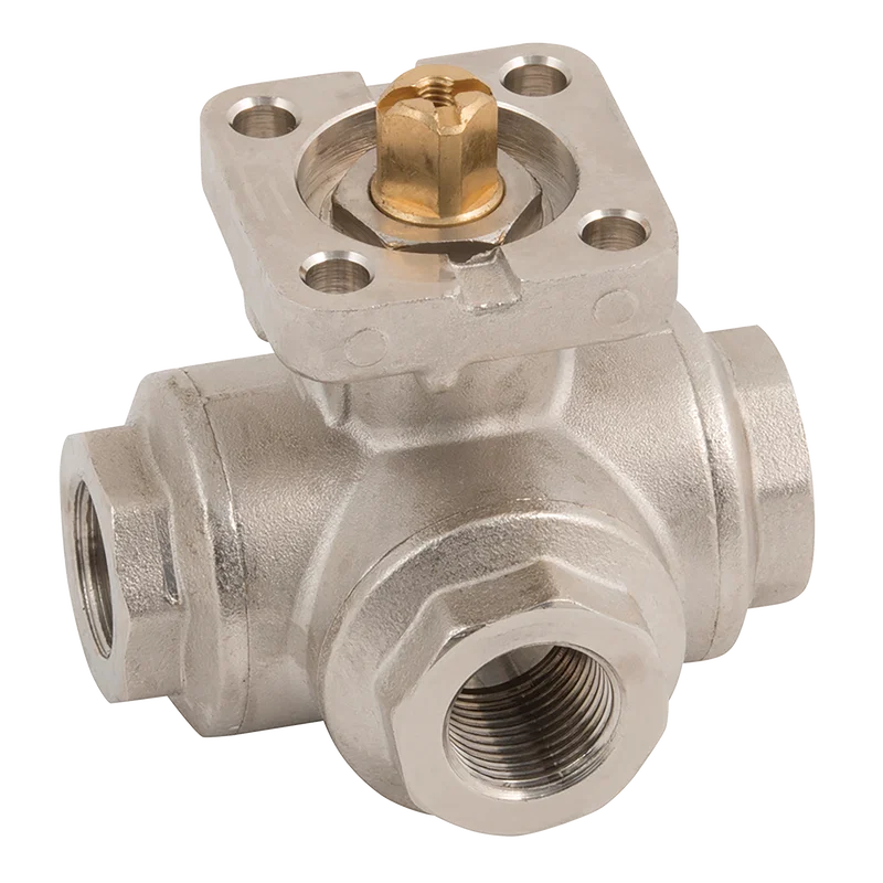 2 BSP FEM 3 WAY T PORT DIRECT MOUNT B/V