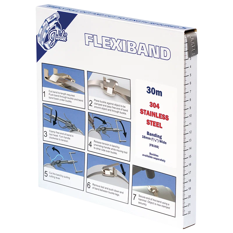30 X FLEXIBAND 304SS BANDING