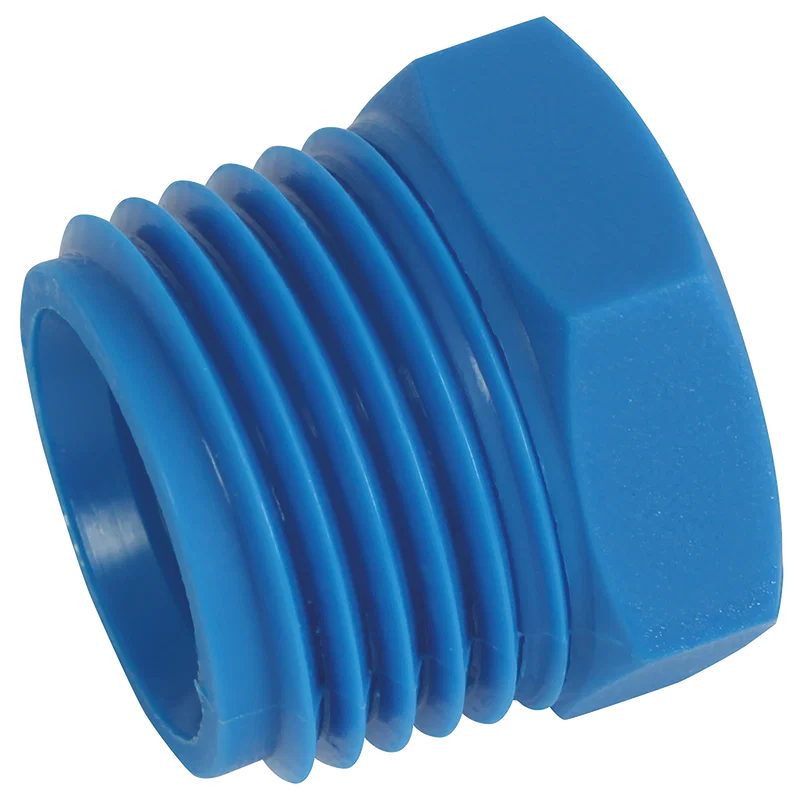 BSPT MALE BLANKING PLUG BLUE