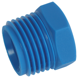 BSPT MALE BLANKING PLUG BLUE