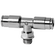 4MM OD X 1/8BSPP SER 8000 M/STUD TEE