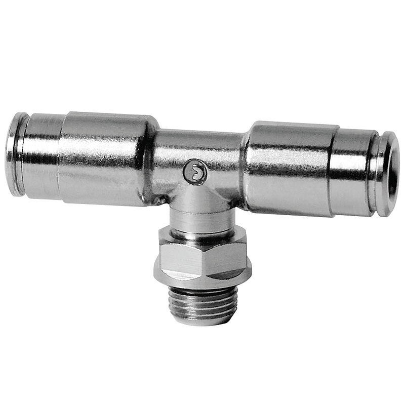 4MM OD X 1/8BSPP SER 8000 M/STUD TEE