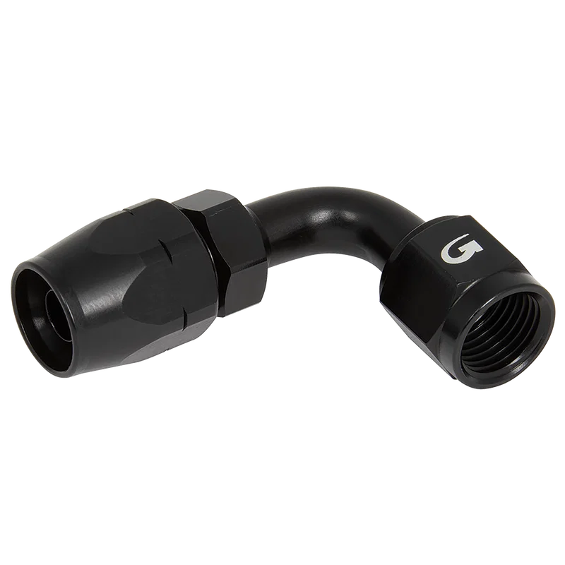 236 HOSE END 90 DEG - 10 BLACK