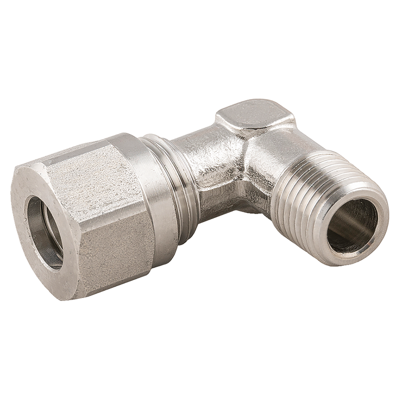 BSPT MALE STUD S/STEEL ELBOW