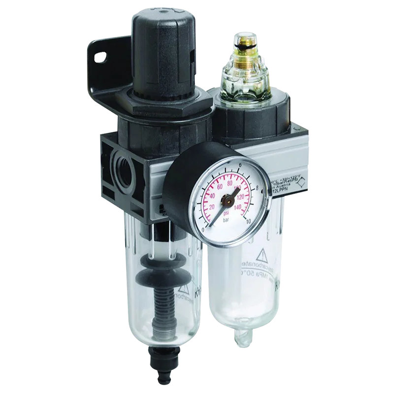 P3L LITE FRL UNIT WITH BRACKET AND GAUGE