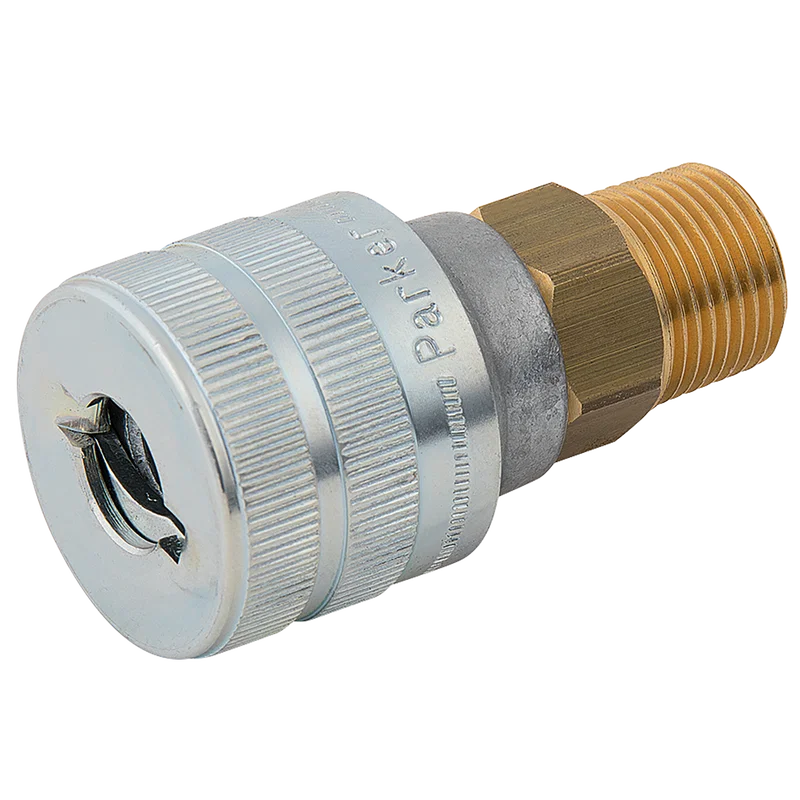 1/4 BSPT M SCHRADER SERIES 17 COUPLING