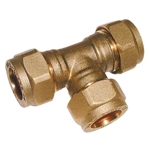 OD EQUAL TEE BRASS