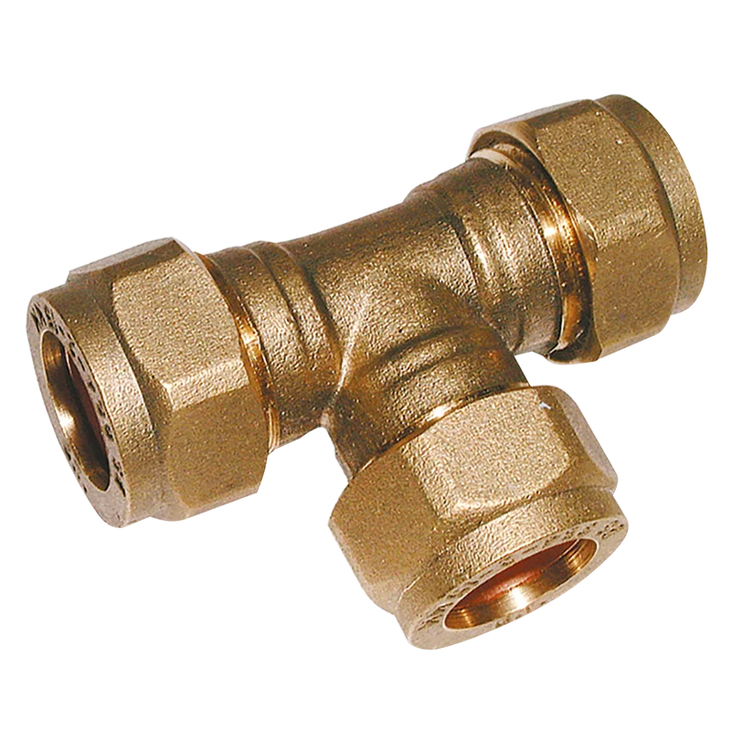 OD EQUAL TEE BRASS