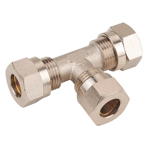 EQUAL TEE CONNECTOR PLATED