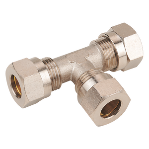 EQUAL TEE CONNECTOR PLATED