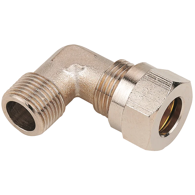 MALE STUD ELBOW PLATED