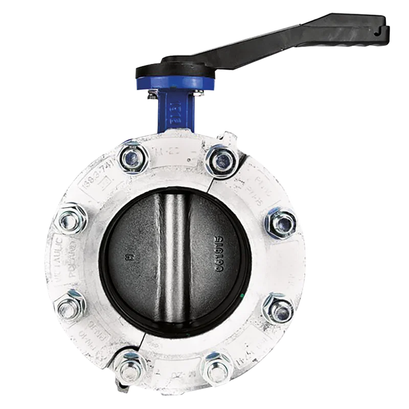 BUTTERFLY VALVE WITH COUPLING 168.3MM