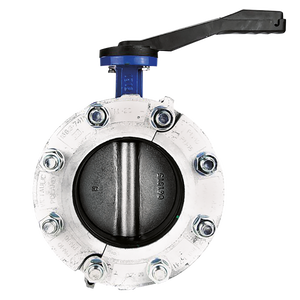 BUTTERFLY VALVE WITH COUPLING 168.3MM