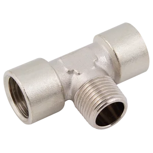 F/M/F EQUAL TEE BRASS PLATED