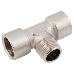 F/M/F EQUAL TEE BRASS PLATED