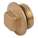 BSPP 1/2 SQUARE HEAD BRASS PLUG