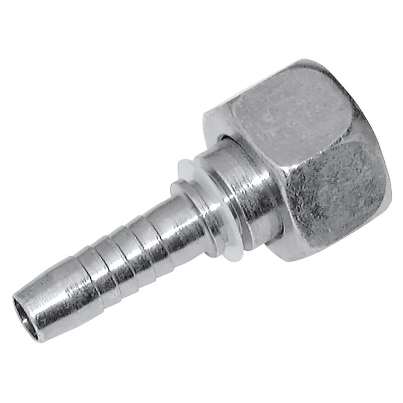 21613 METRIC FE STRAIGHT HEAVY SERIES SWAGE HOSE INSERTS