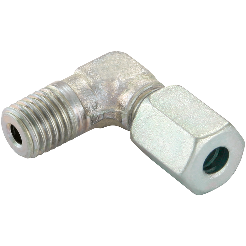 06MM OD X M10X1.0  MALE ELBOW STEEL (LL)