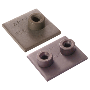WELD PLATE (A) SIZE STEEL 2BOLT HOLE