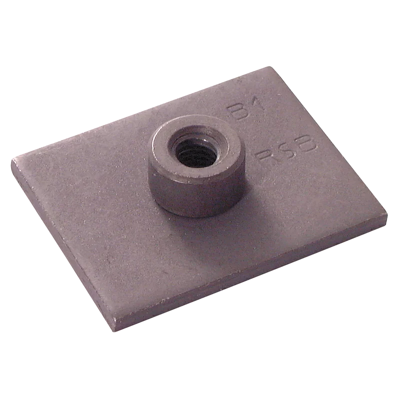 WELD PLATE SHORT ST.ST (B) SIZE 1-HOLE
