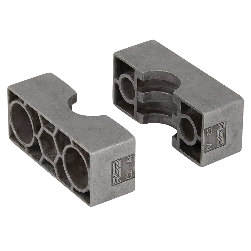 OD ALUMINIUM 1-TUBE HALVES