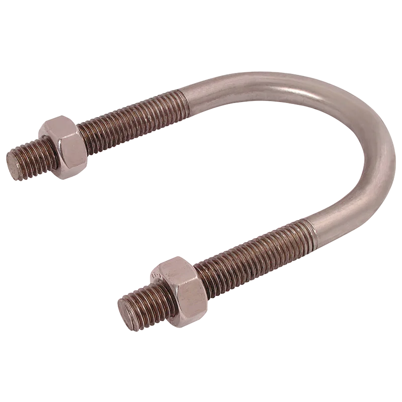 U-BOLT CLAMP 2-NUTS SIZE ZINC