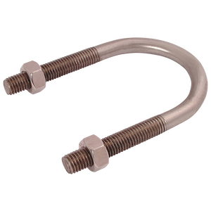 U-BOLT CLAMP 2-NUTS SIZE ZINC