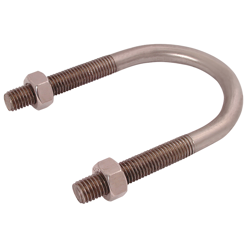 U-BOLT CLAMP 2-NUTS SIZE STEEL