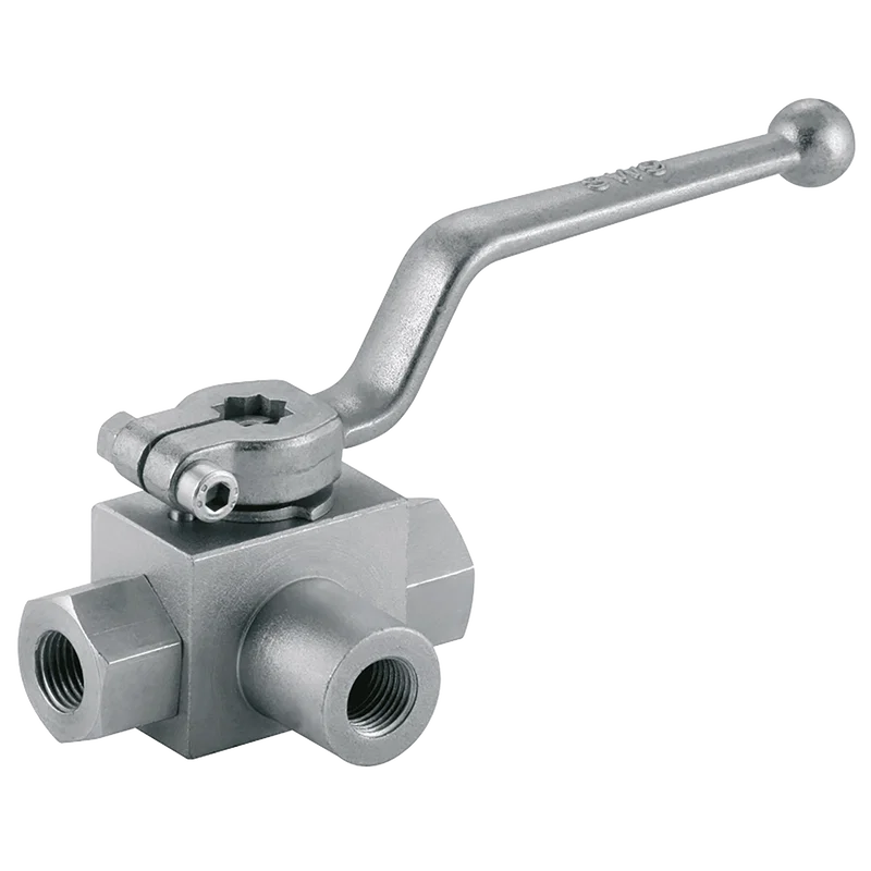 BSP 3-WAY L-PORT HYD BALL VALVE
