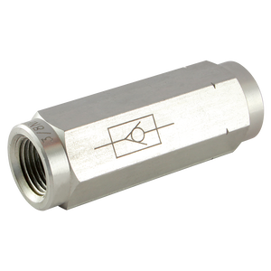 BSP CHECK VALVE 0.5BAR SPRING ST.ST