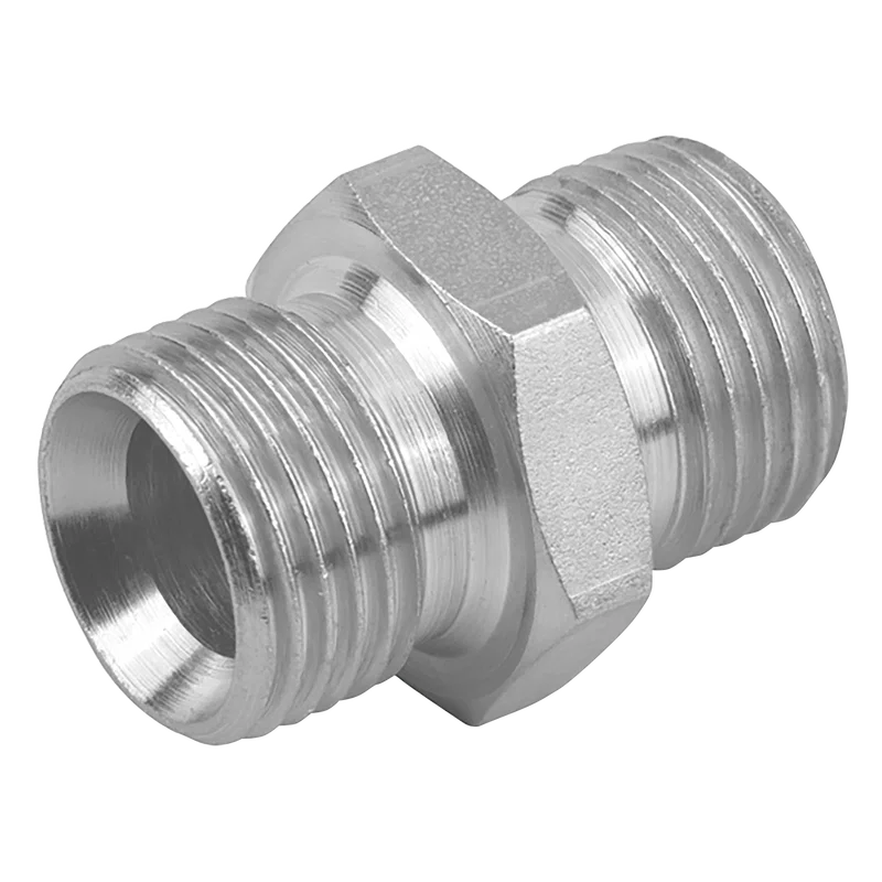 6551-BSPP MALE X MALE EQUAL ADAPTOR 60 CONE