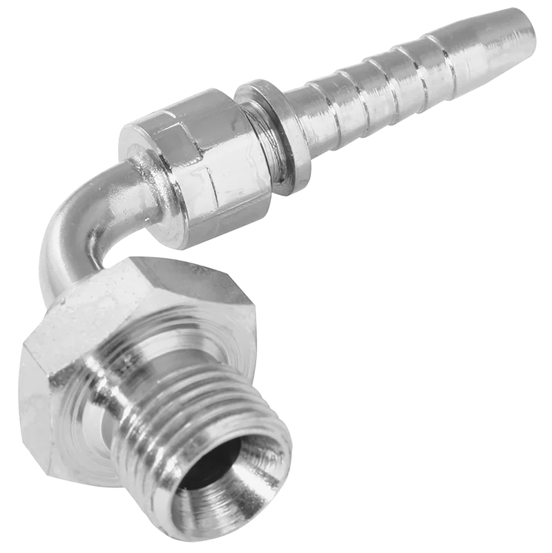 BSP MALE X 90  SWEPT HOSE TAIL