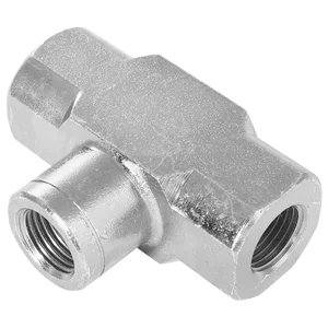 8052-BSPP FEMALE FIXED EQUAL TEE STEEL