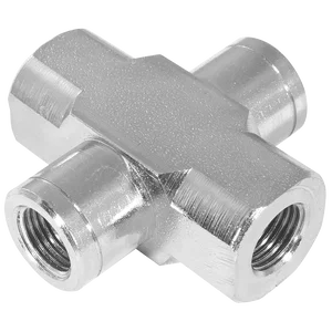8557-BSPP FIXED EQUAL FEMALE CROSS STEEL