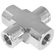 1/4 BSPP EQUAL FEMALE CROSS STEEL