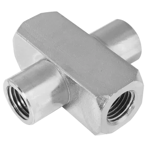 8887- NPTF EQUAL FEMALE CROSS STEEL ADAP